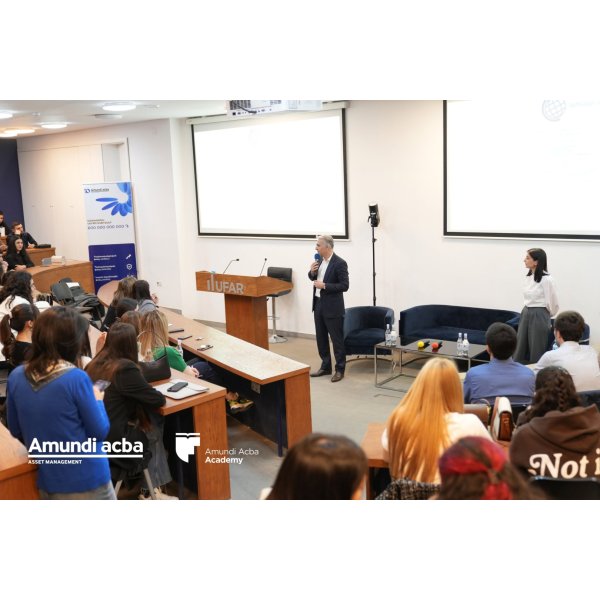 Meeting with students at the French University in Armenia