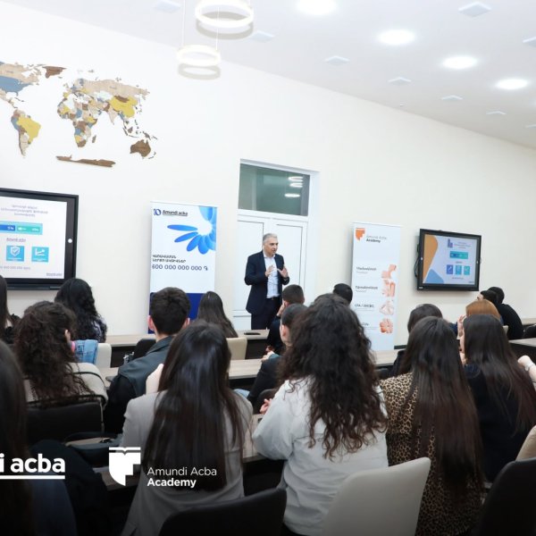 Meeting with students of the Armenian State University of Economics