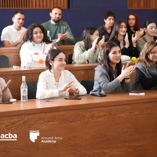 Meeting with students at the French University in Armenia